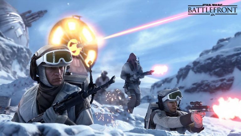 The First Multiplayer Action In Star Wars Battlefront II.