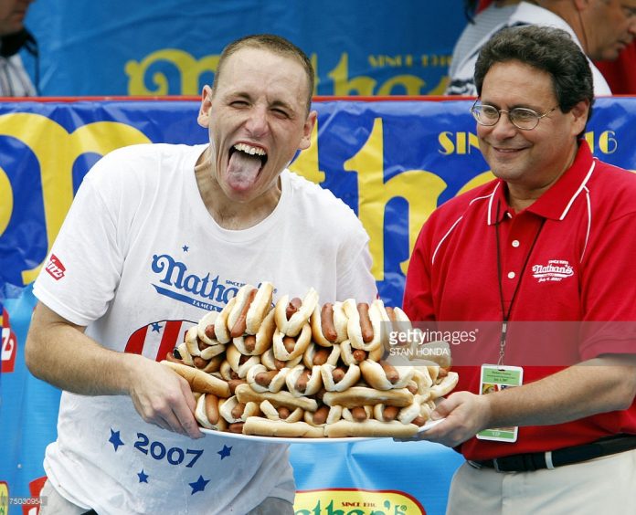 Joey ChestnutIs Hot Dog Eating